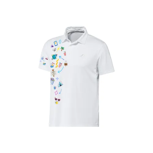 Adidas Быстросохнущее Поло Короткий рукав Унисекс