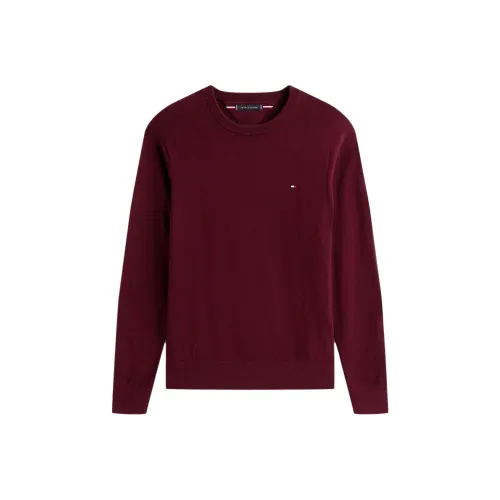 Tommy Hilfiger Мужские Свитера Бордового Цвета