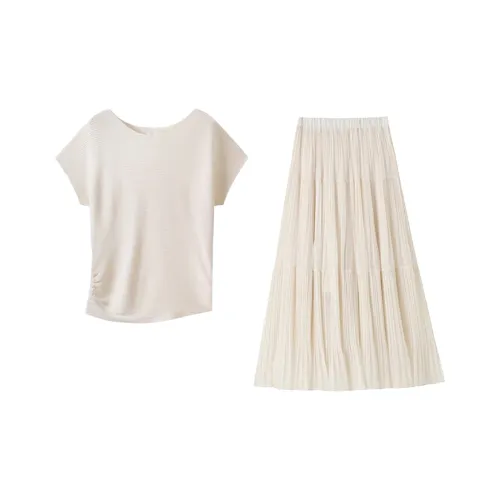 JOSR Белый Женский Комплект с Юбкой