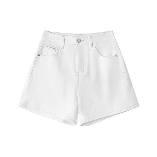 Devanro Белые Женские Джинсовые Шорты