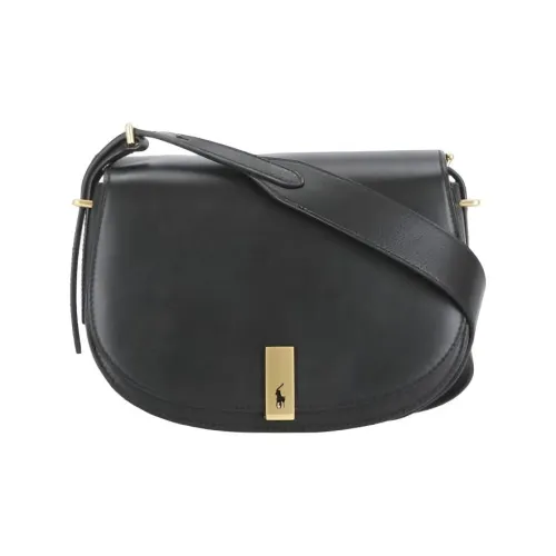 Polo Ralph Lauren Сумка через плечо из коровьей кожи мини-сумка женская черная