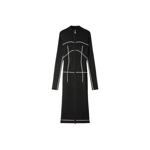 Patrizia Pepe FW25 Длинное Платье с Длинными Рукавами Женское