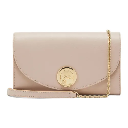 COCCINELLE Телячья кожа Плечевая сумка Маленькая Женская Светло-розовая