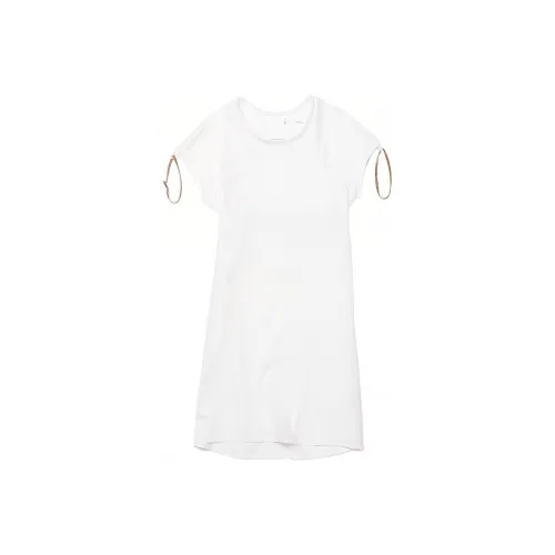 Jacquemus Nike x Jacquemus Белое Женское Короткое Платье с Рукавами