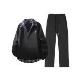 Черный топ + Черные брюки