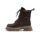 Коричневый, меховая подкладка