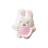 Розовый биб с кроликом