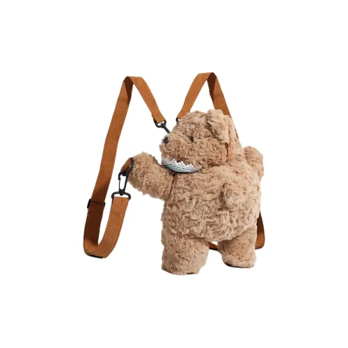 DALO Плюшевый рюкзак стандартный женский коричневый