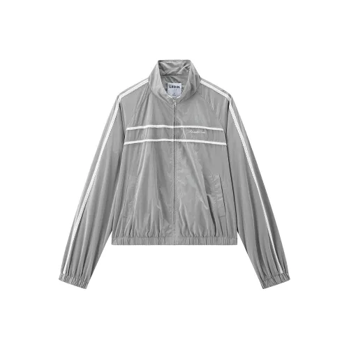 LEDIN Silver Candle Gray Women's Short Coat LEDIN Серебряный Свеча Серый Женское Короткое Пальто