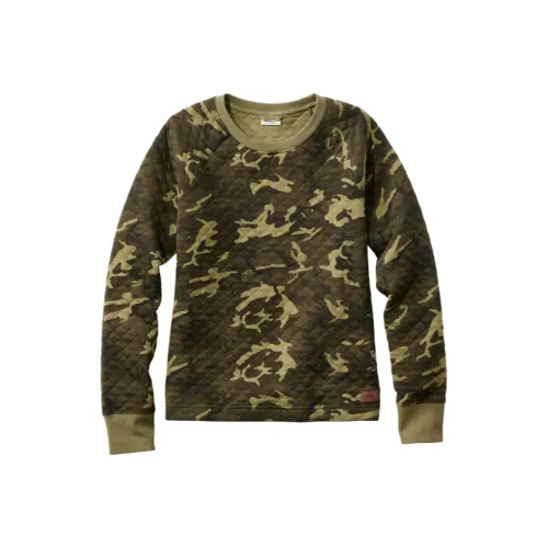L.L.Bean Зеленый камуфляж Женский свитшот