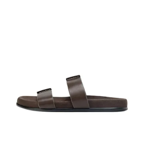 ZARA Rubber Slide Тапочки Женские Коричневый