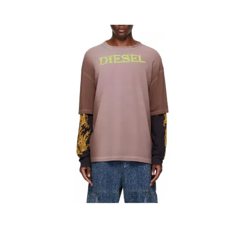 DIESEL Розовые Мужские T-рубашки