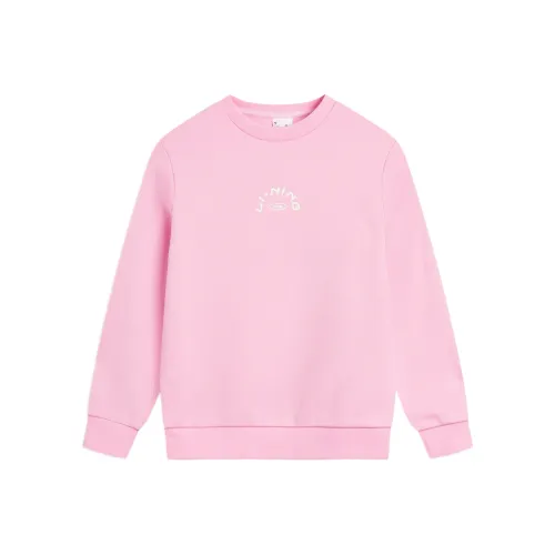 LINING YOUNG Свитшот Sportlife FW25 Персик Деревянный Розовый Детский
