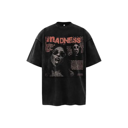 BEAR UNION Рукав с оборванным плечом T-рубашка Унисекс Черный