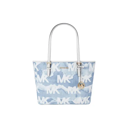 MICHAEL KORS Jet Set Кожа Тоут Сумка Сумка для покупок Сумка Сумка через плечо Стандартная Женская Синяя