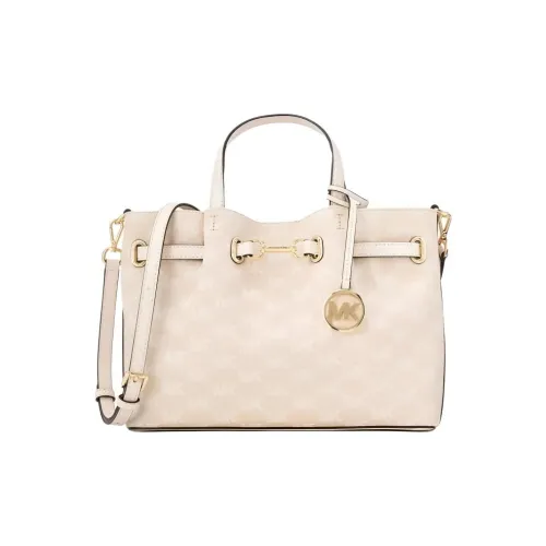 MICHAEL KORS Carson Значок Одно плечо Сумка Средний Женский Светлый крем