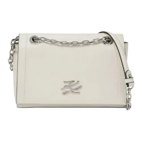KARL LAGERFELD K AUTOGRAPH Кожа Плечевая сумка Женская Светлый Бежевый