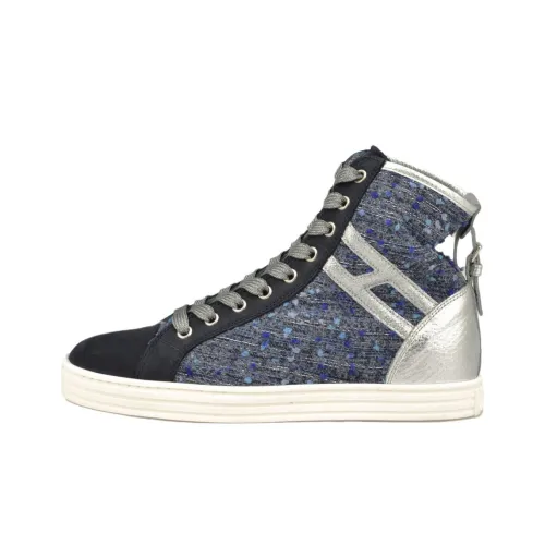 HOGAN Rebel Alte R182 Высокие Кроссовки для скейтбординга Женские Синие