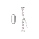 [Украшенный стразами Одиночная цепь + Одиночная боковина с вырезом и стразами Чехол]