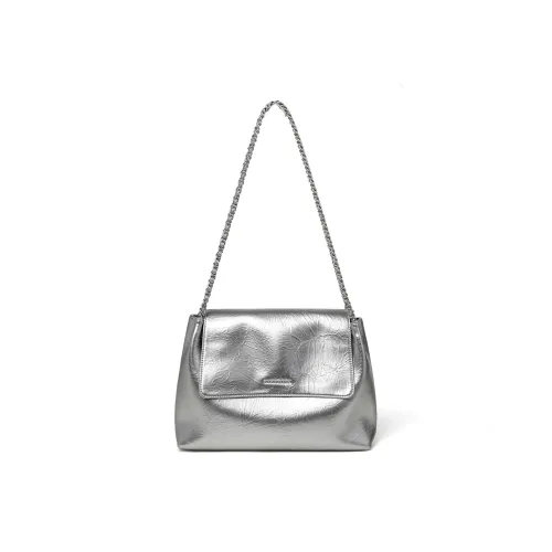 PT'SON Коровья кожа Тоут Сумки через плечо Сумка через плечо Стандартная Women's Silver