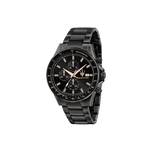 Maserati Кварцевые наручные часы механический механизм стальной ремешок черный циферблат унисекс