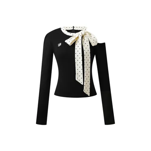 DGOLD Off Длинный рукав Т-рубашка Топ Женская