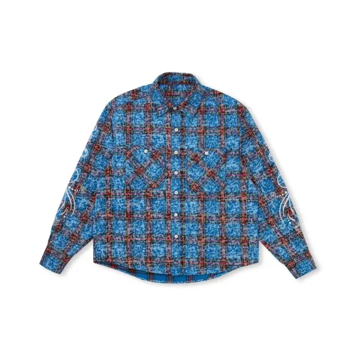 EK Синий Унисекс Рубашки