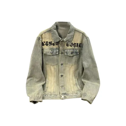 MARTHENAUT Желтый Грязь Унисекс Джинсовые Куртки