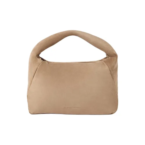 BRUNELLO CUCINELLI Замша Вода Пельмени Сумка Женская Светло-Коричневая