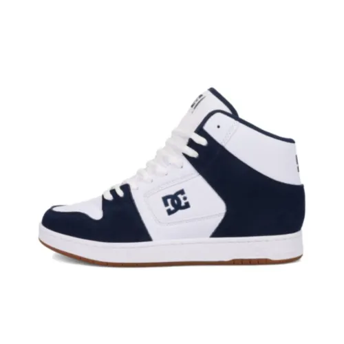 DC Shoes MANTECA 4 Устойчивые к истиранию высокие кроссовки для скейтбординга Мужские Морской синий Белый