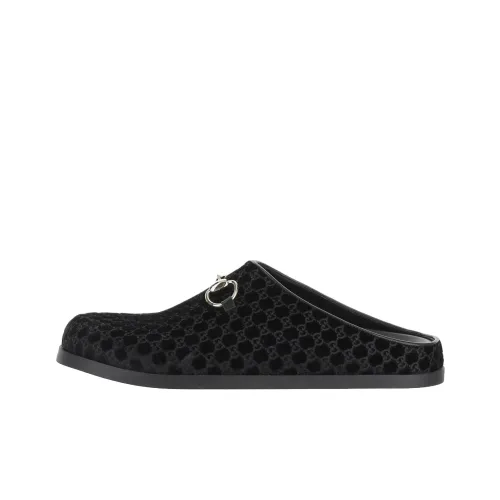 GUCCI Пряжка Horsebit Домашние тапочки Женские Черный