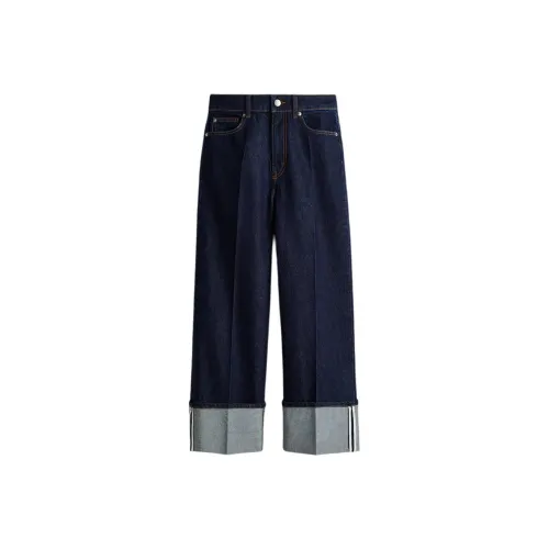 H&M Темно-дженговый синий женский джинсы