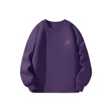 [Круглый воротник Свитшот] Aurora Фиолетовый (с Веселье Коричневый Логотип на груди)