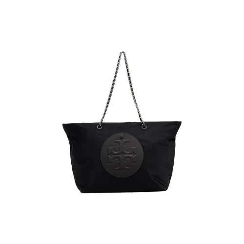 TORY BURCH Ella Текстиль Материал Плечо Сумка Большая Женская Черная