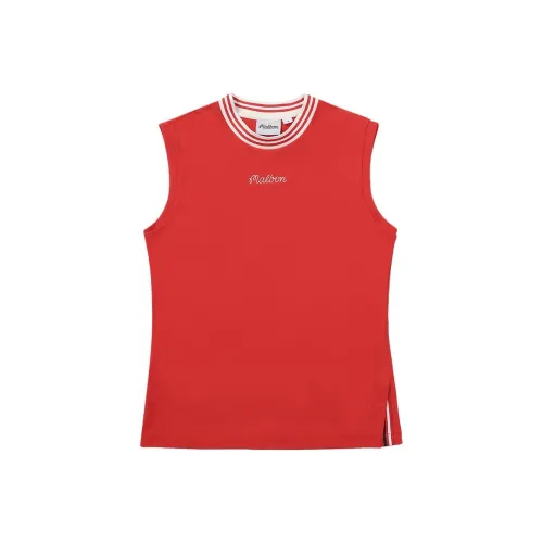 MALBON GOLF Red Женские Майки
