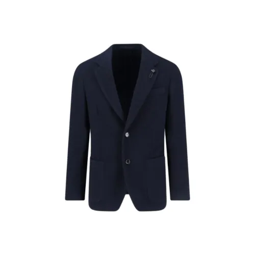 LARDINI Морской Синий Мужской Деловой Костюм