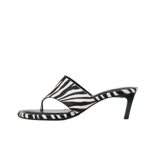 ZARA Устойчивые к истиранию шлепанцы женские черный белый