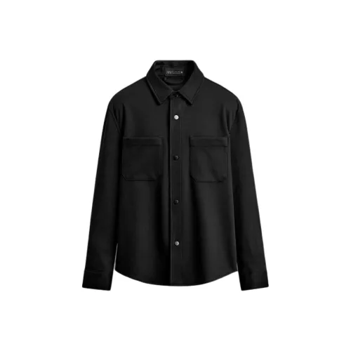 ZARA Мужские черные куртки