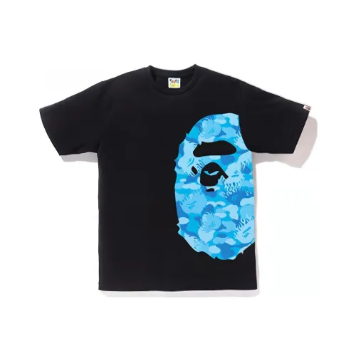 A BATHING APE Голова Series T Рубашка Унисекс Черный