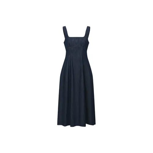 URBAN REVIVO Slip Платье Женское Индиго