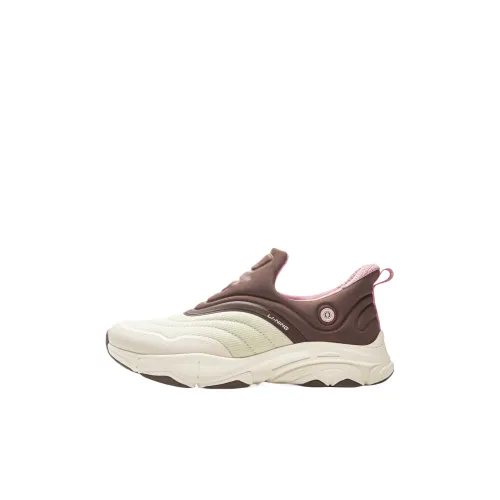 LINING YOUNG Sportlife Низкий Топ Kids Lifestyle Shoes Бумага Сюань Белый Dark Wood Коричневый Детский