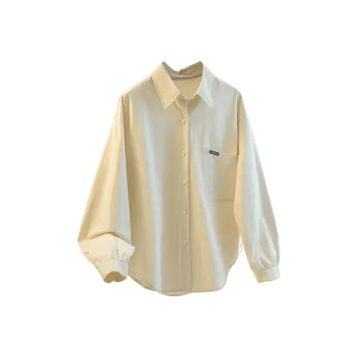 SIBAISHE Бежевый Абрикос Женская Рубашка