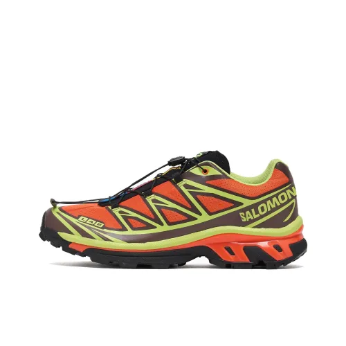 SALOMON XT 6 Low Топ Альпинизм Походная обувь Унисекс Оранжевый Желтый