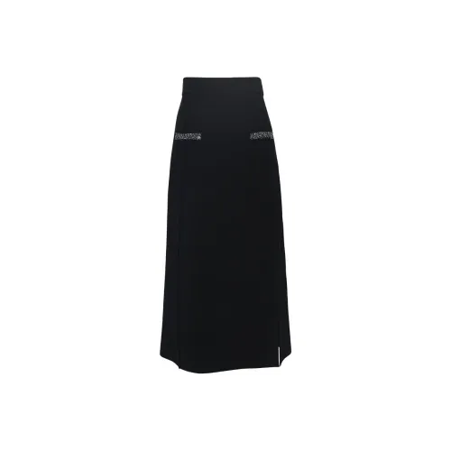 Anmani Обсидиан Черный Женский Вязаные Длинные Юбки