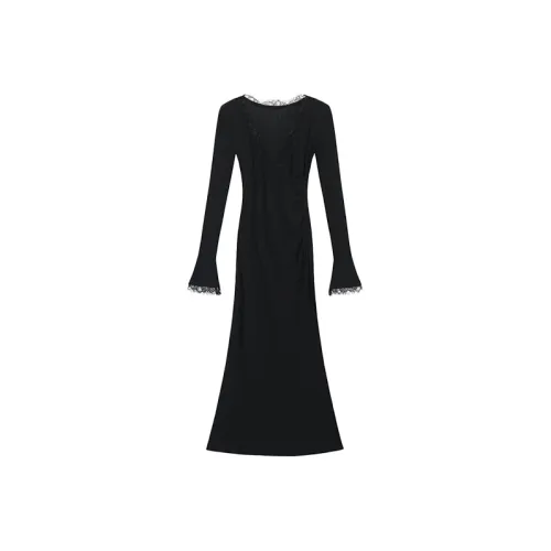 SISC Длинное платье с длинными рукавами женское