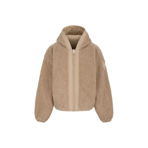 Canada Goose Alberni SS25 Velvet Feel Coat Women's Desert Beige Канада Гуос Альберни SS25 Вельвет Фелл Пальто Женское Пустынный Бежевый