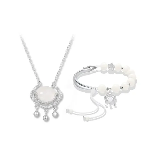 I YOU Белый нефрит Бодхи ожерелья женские