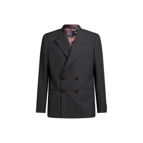 ETRO Черные Мужские Деловые Костюмы
