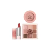 Трехкомпонентный набор: #Батат Пастовый Тени для век 8г + #Нежно-розовый 5,5г + #Рассвет Шелк Помада 3,5г