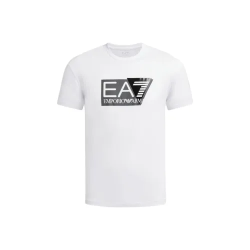 EMPORIO ARMANI EA7 Белая Мужская T-Рубашка